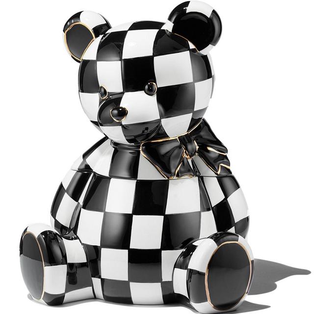 Mackenzie-Childs Courtly Bear Cookie Jar - 150th Anniversary Exclusive