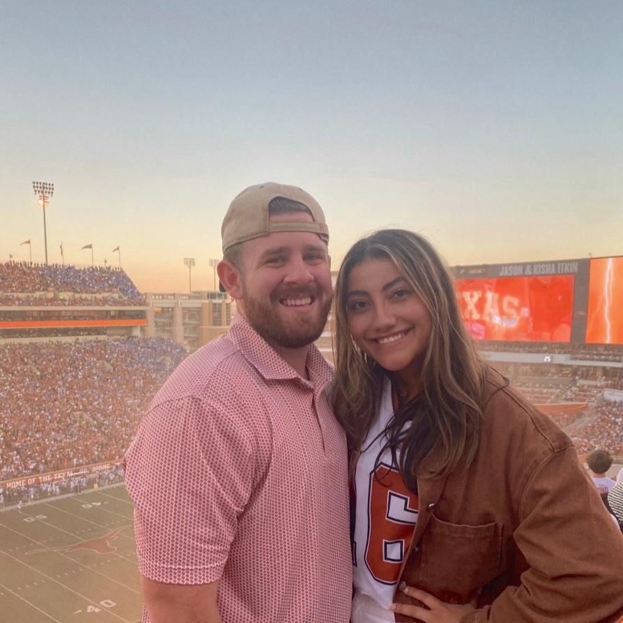 We watched UT crush UK this day. Very first football game together!