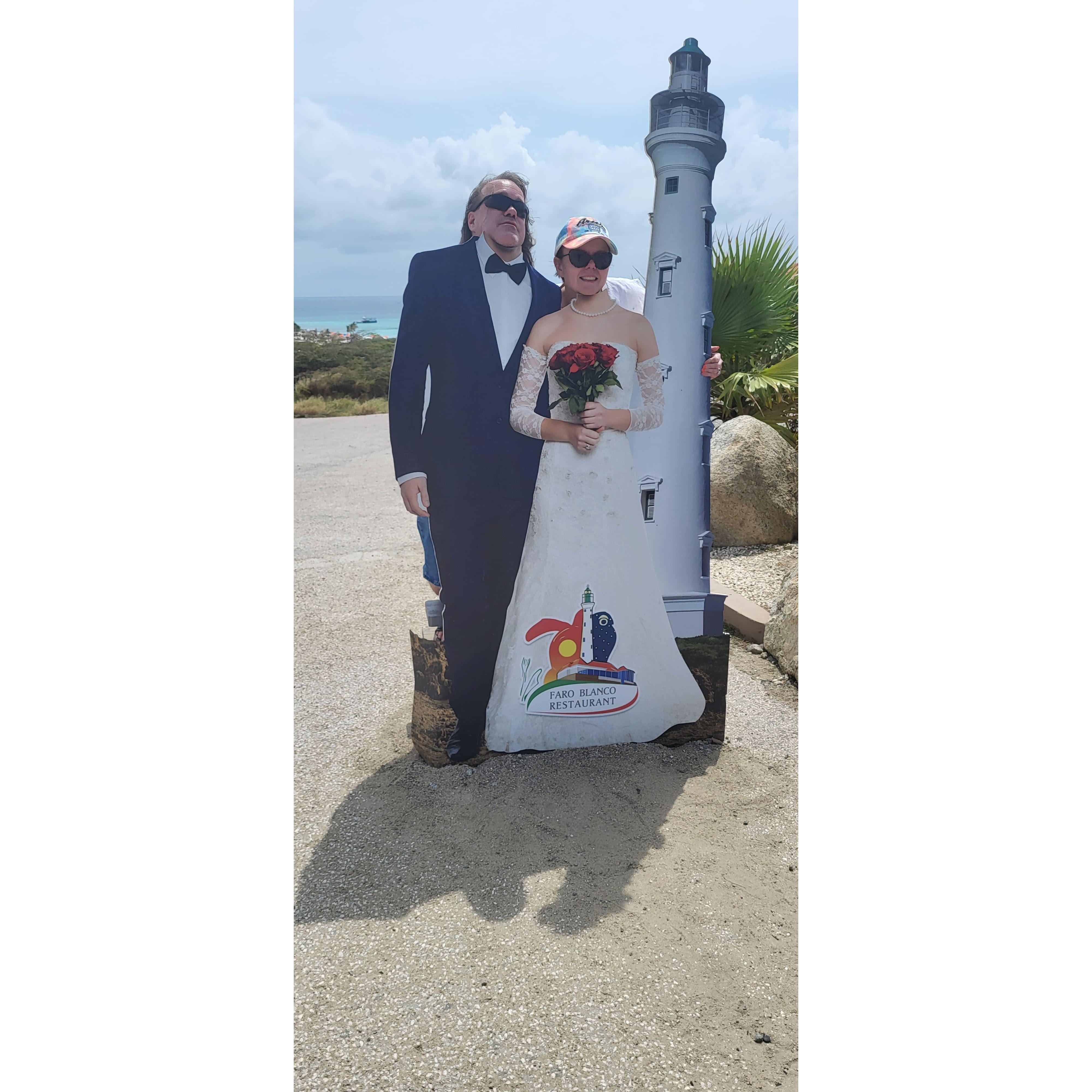 The California Lighthouse in Aruba March 2023.