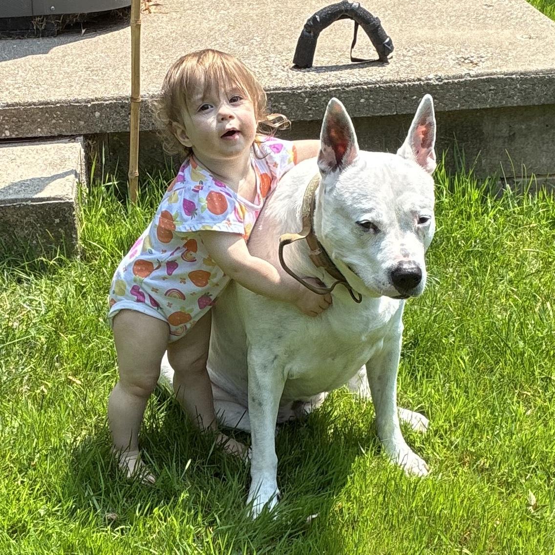 Lucky is smiling for his photoshoot with Hope. He loves her so much.
