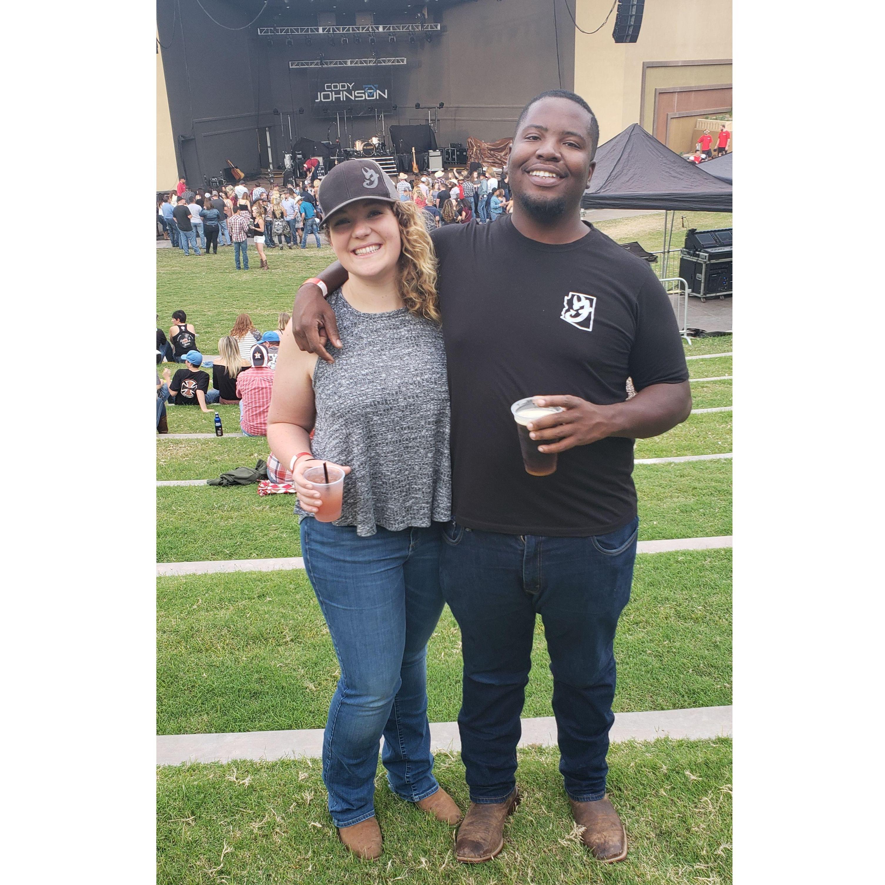 One of our first Cody Johnson concerts in Mesa
