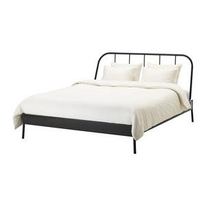 KOPARDAL				Bed frame, gray, Luröy