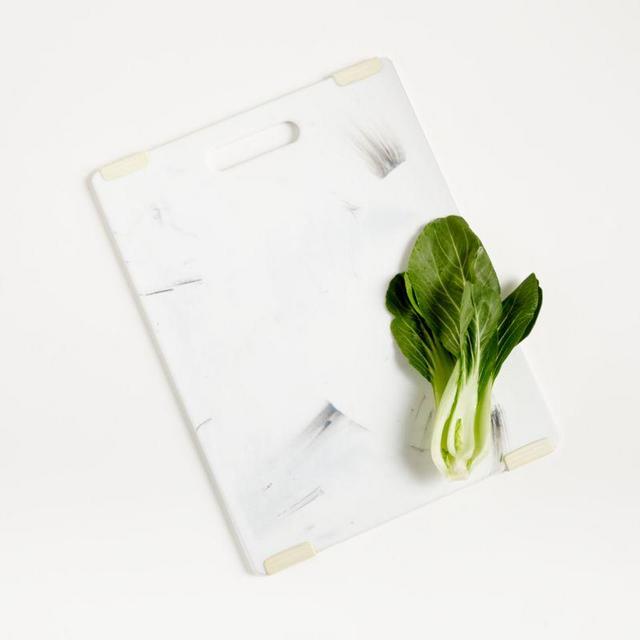 Jelli ® Reversible White Marble Poly Cutting Board