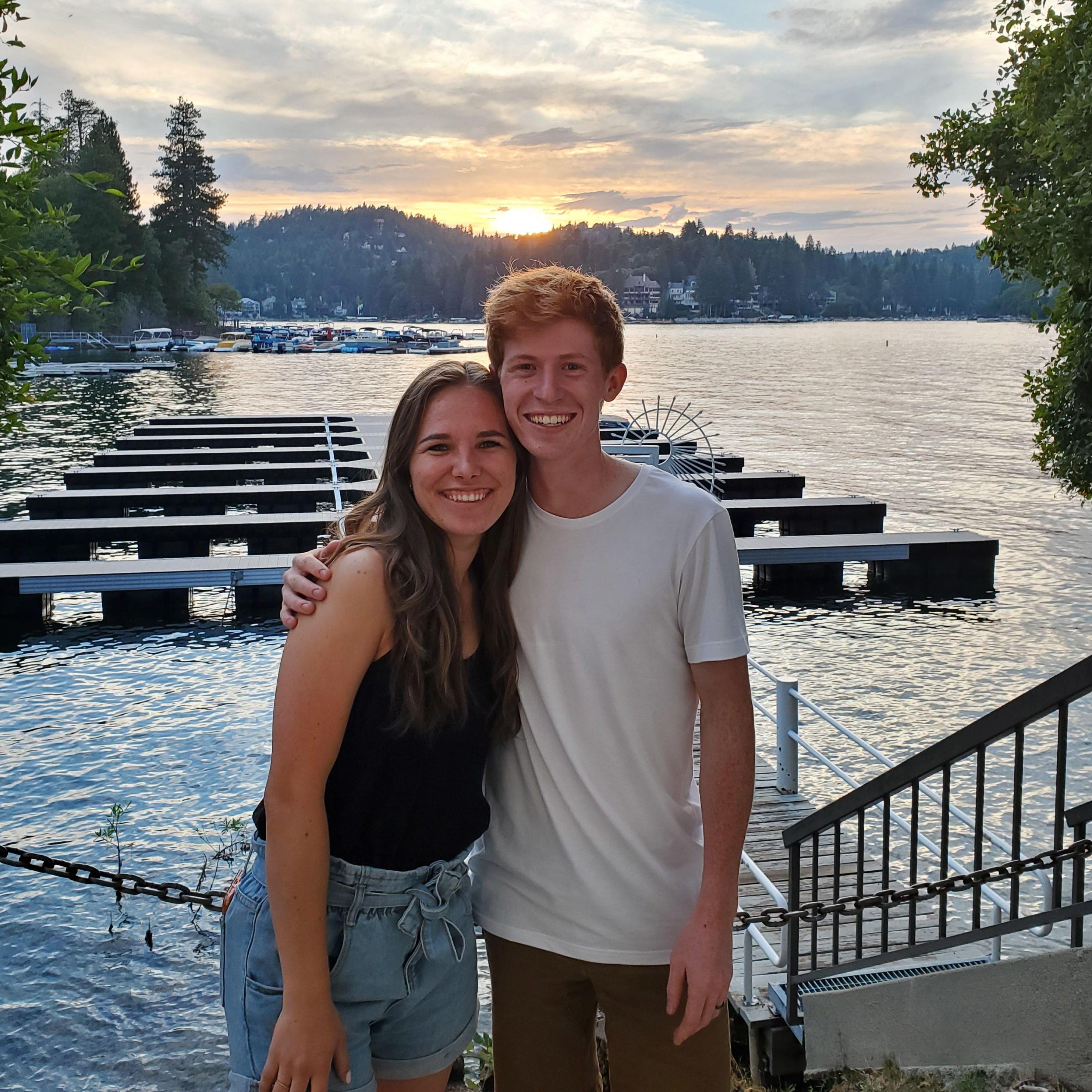 Chase's first day back in California