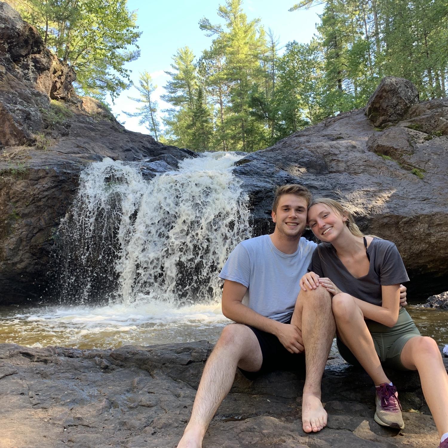 We love camping - this was taken on our western Wisconsin camping trip at Amnicon Falls state park. Fun fact: we have been to every single Wisconsin state park (except 1)!