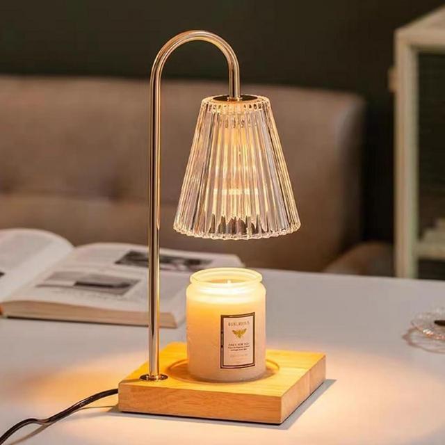 Ausomen Candle Warmer Lamp with Timer, Adjustable Electric Light to Melt Jar Candles, Safe Candle Warmer Light for Home Bedroom, Wax Candle Melter with 2 50W Bulds for Valentine's Day