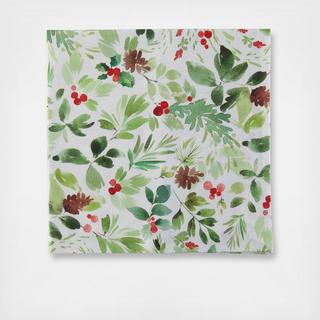 Holiday Botanical Printed Napkin, Set of 6
