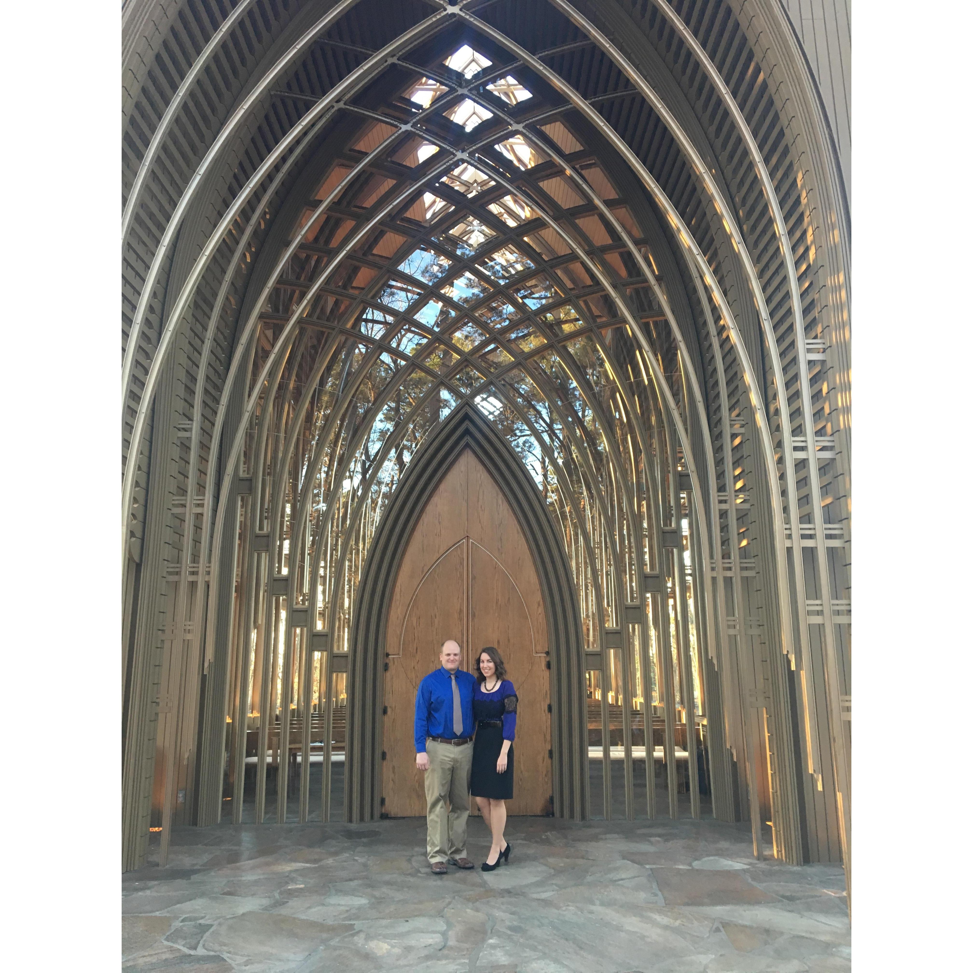 Congrats MJ & Alex Sloan! The glass chapel of Bella Vista, AR