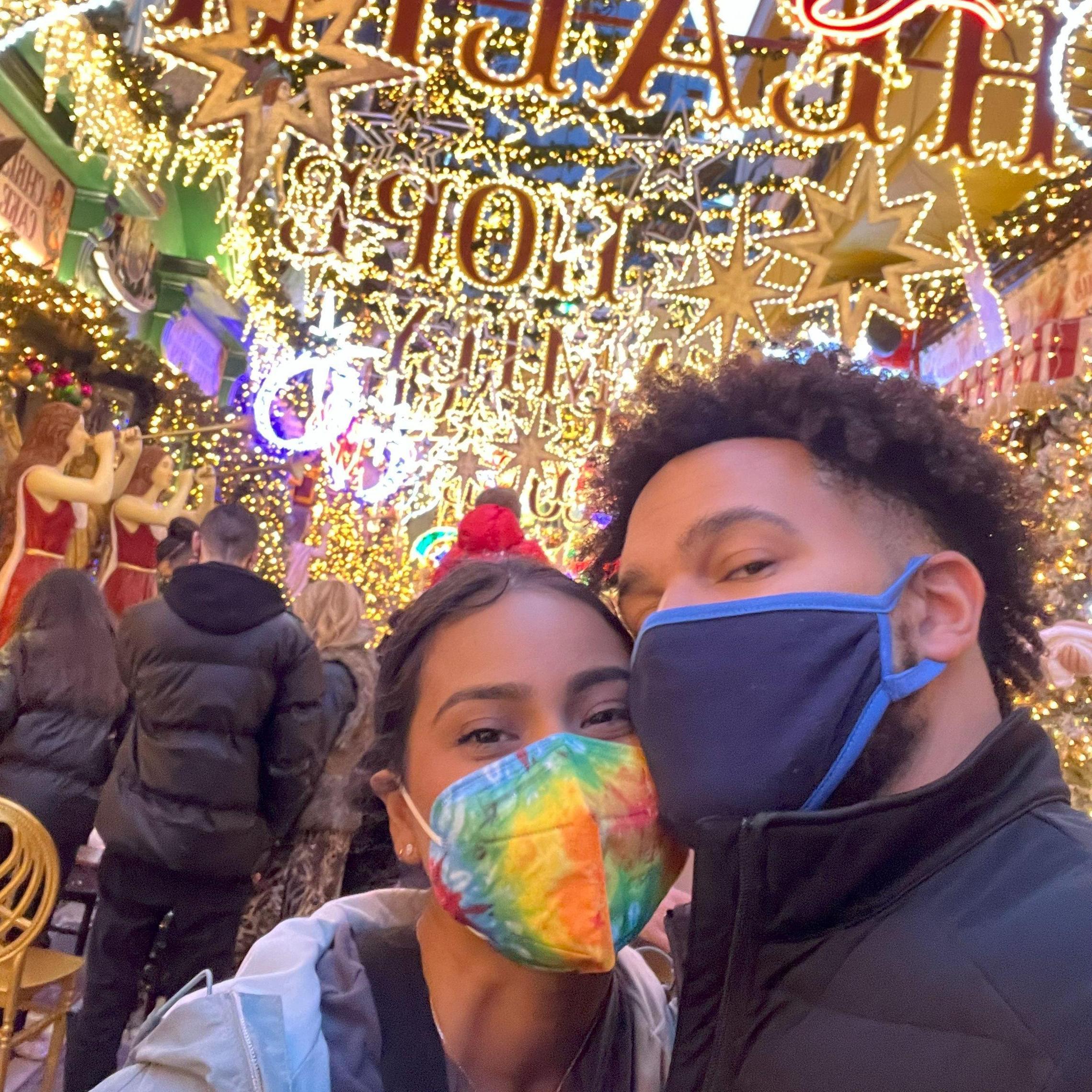 2021: Athens, Greece, little Christmas town