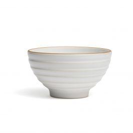 Montefeltro Ziggurat white bowl