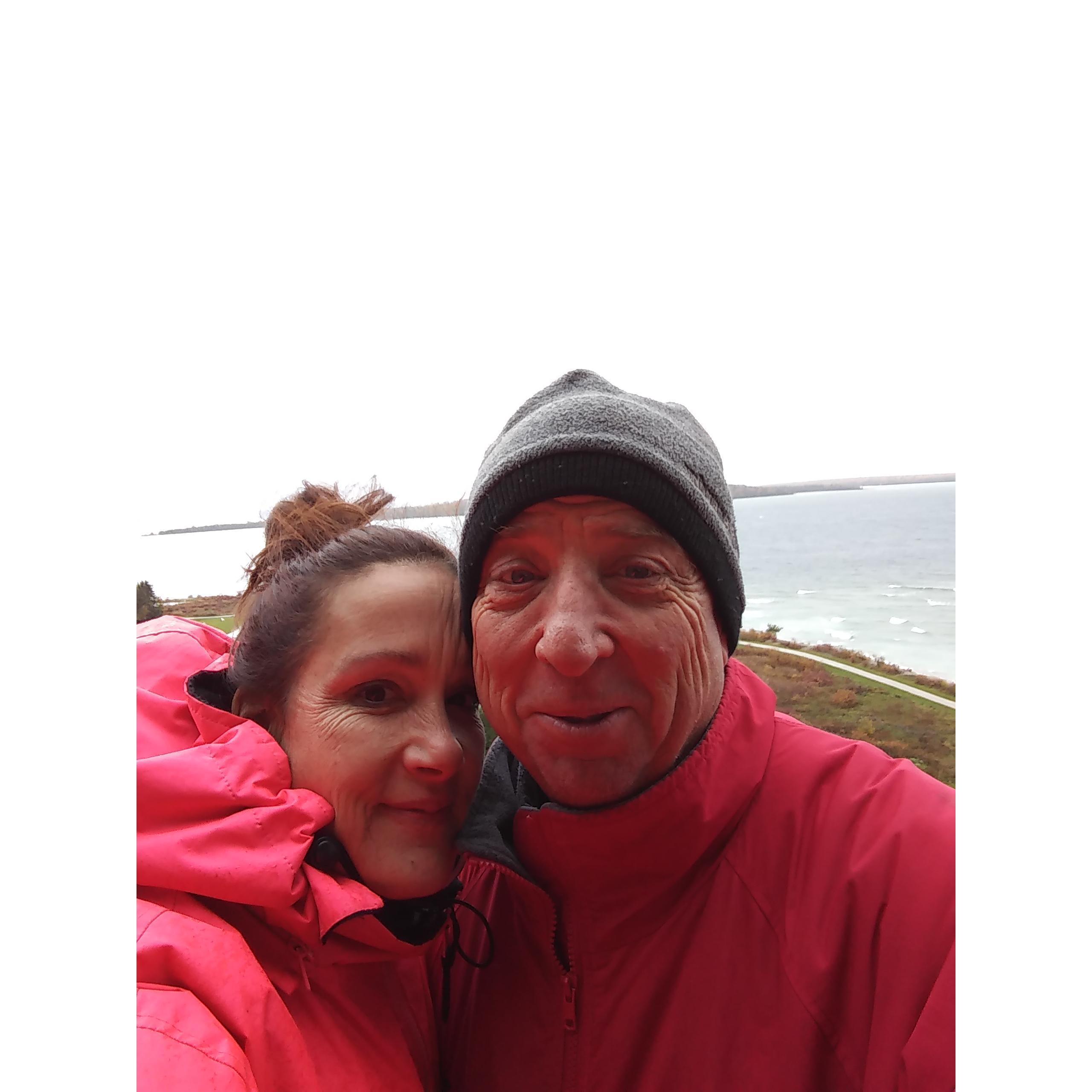 Out hiking on Mackinac Island, Michigan. fall 2018.