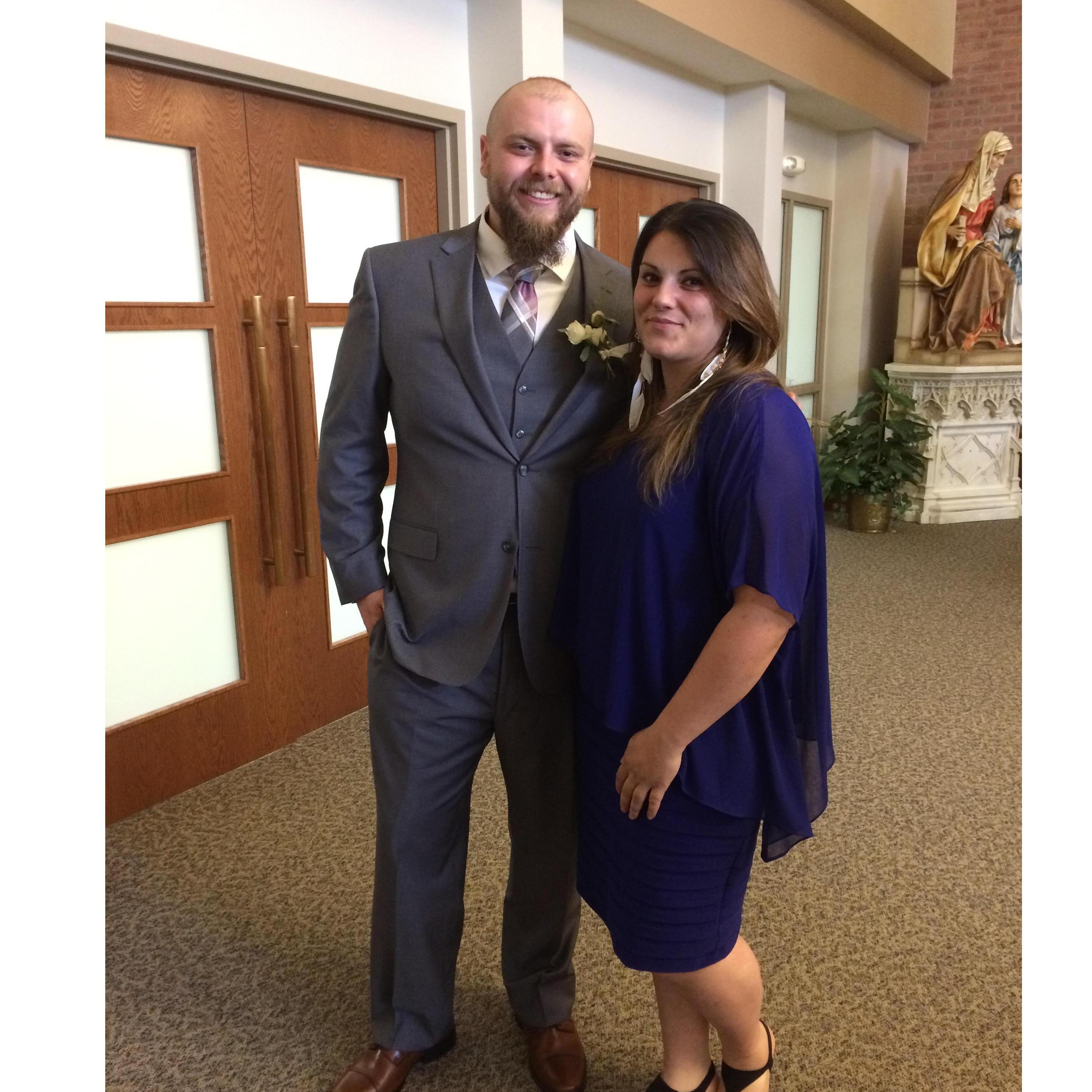 Our first wedding together as a couple.  We got to share Kevin and Anna Comstra's Special day with them!  Jon was also a part of the wedding party and it was my first time seeing him in a suit!