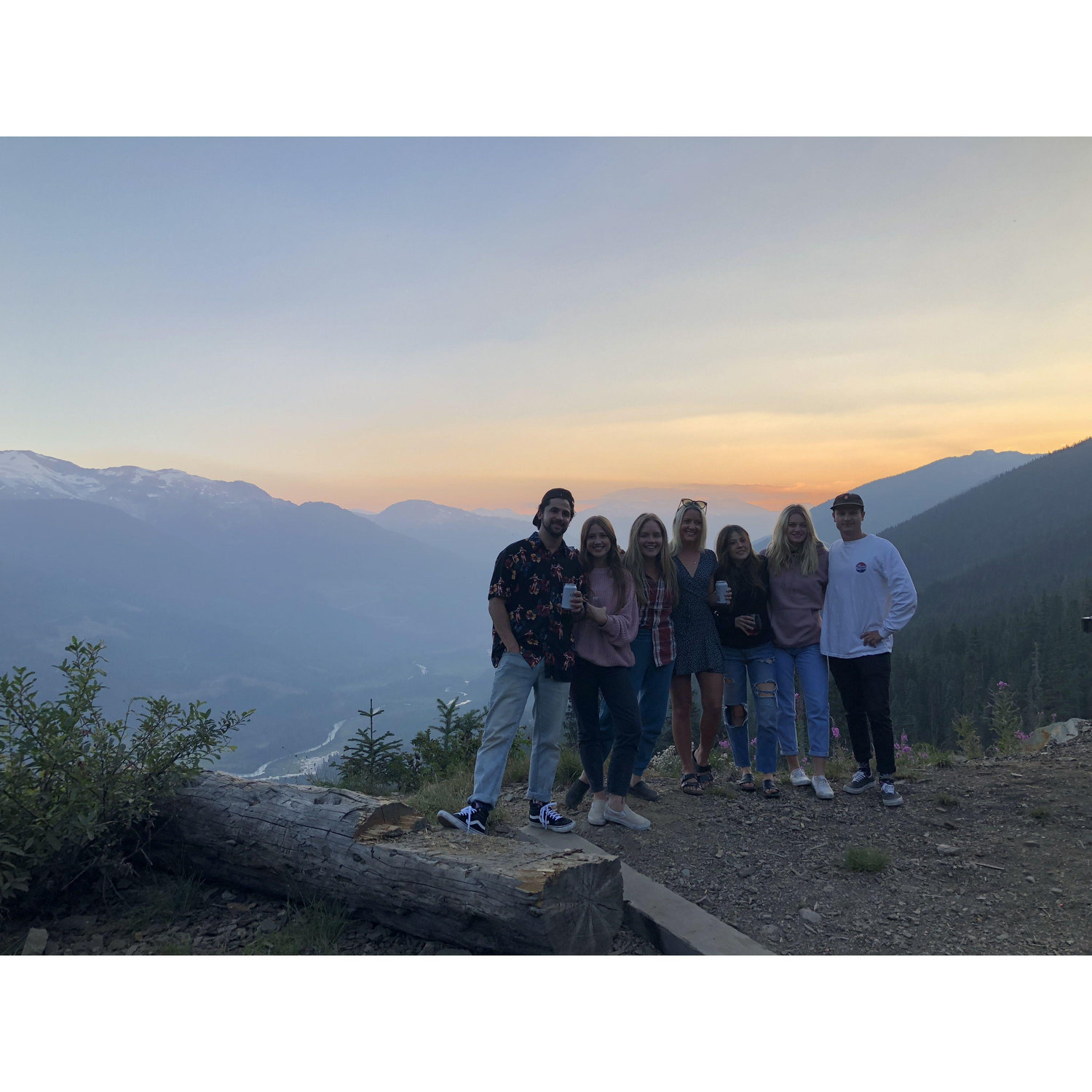 Sunset north of Whistler