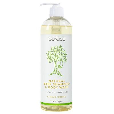 Puracy Natural Baby Shampoo & Body Wash, Tear-Free, Sulfate-Free, Citrus Grove - 16oz
