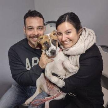 After 7 months of missing their baby girl, Stella, Kat and Joe decided it was time for another pup...They fell in love with Meadow at first lick! Fun Fact: Meadow is named after Meadow Soprano!
