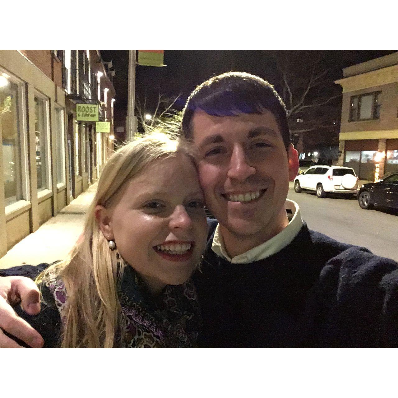 On our very first date in Salem, MA on 11/9/17