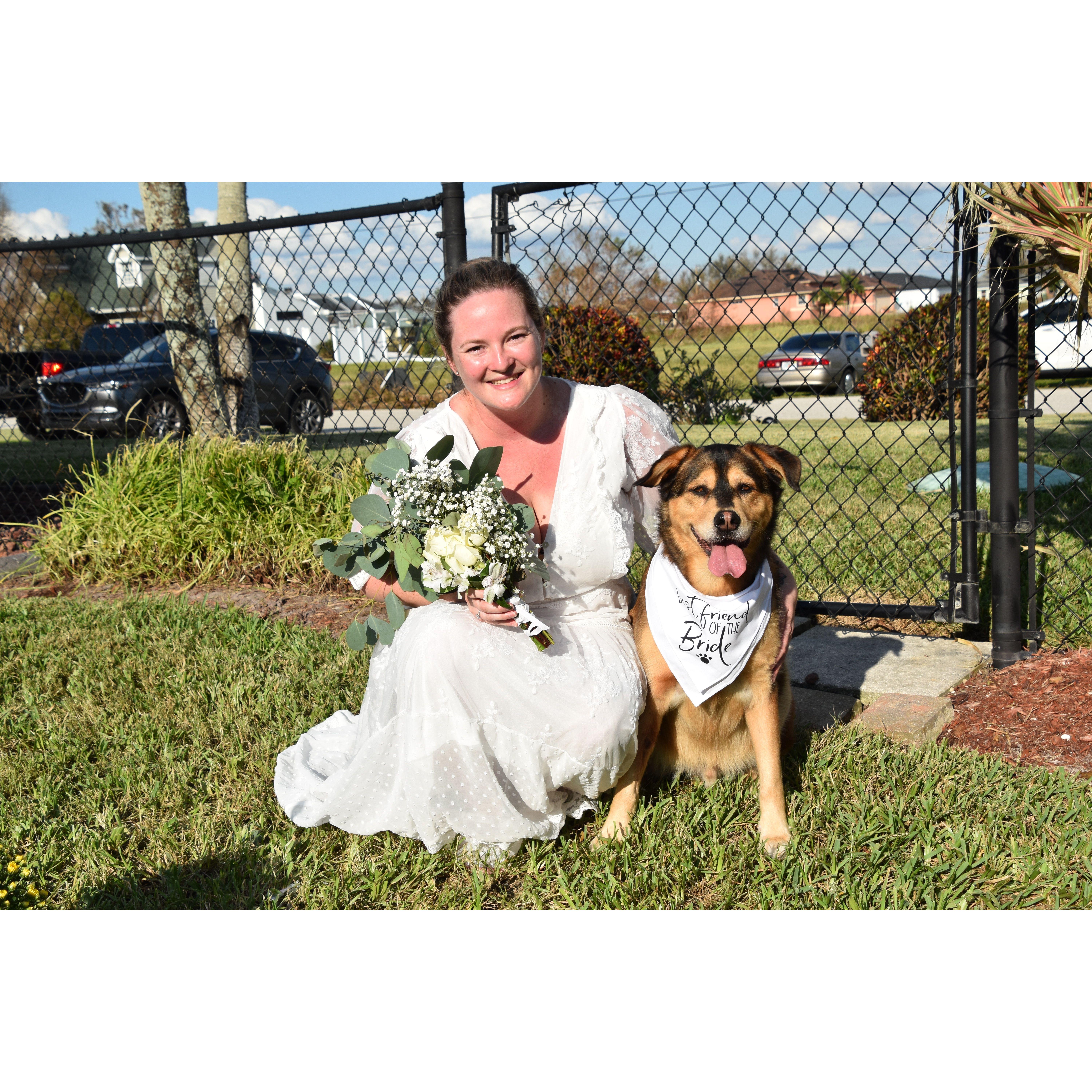 Kasey and Elijah at the Swain wedding