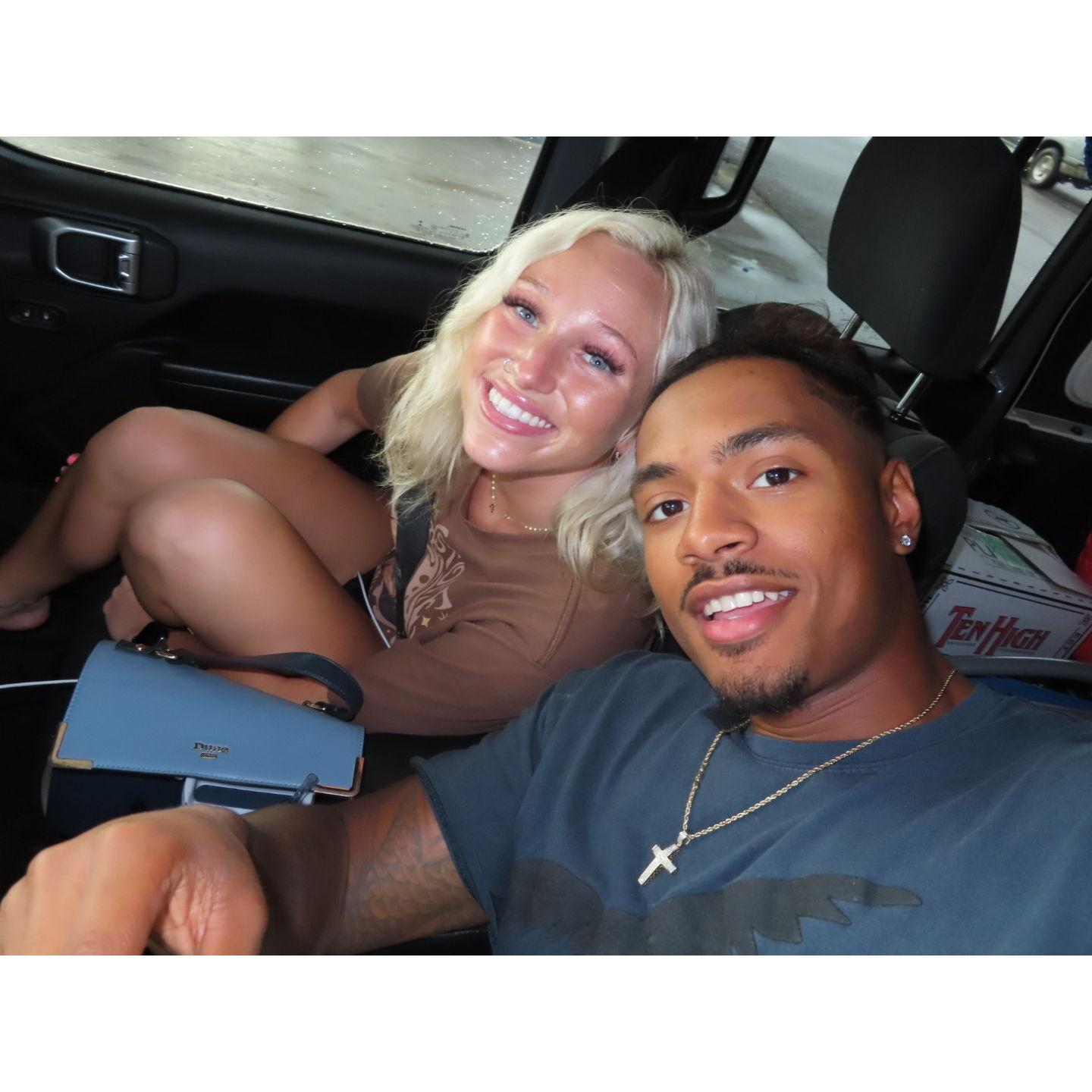 Our first ever beach trip together!