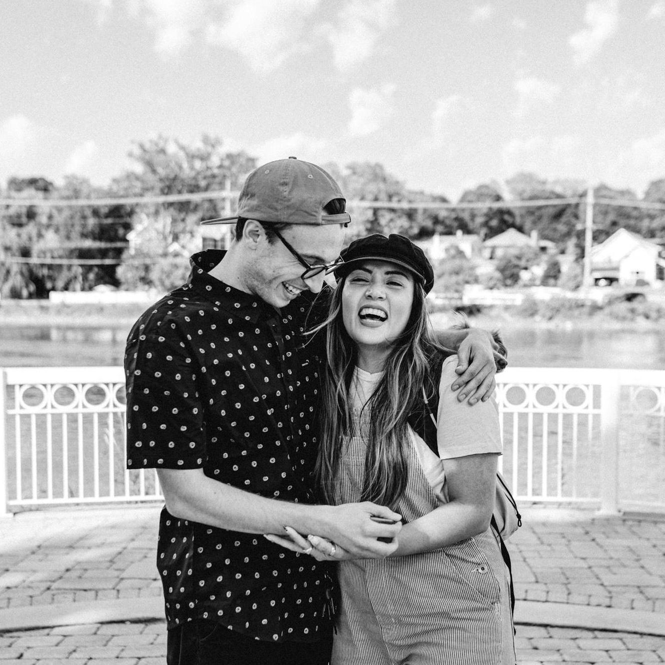 Kevin+ Nikki's first photo as an engaged couple