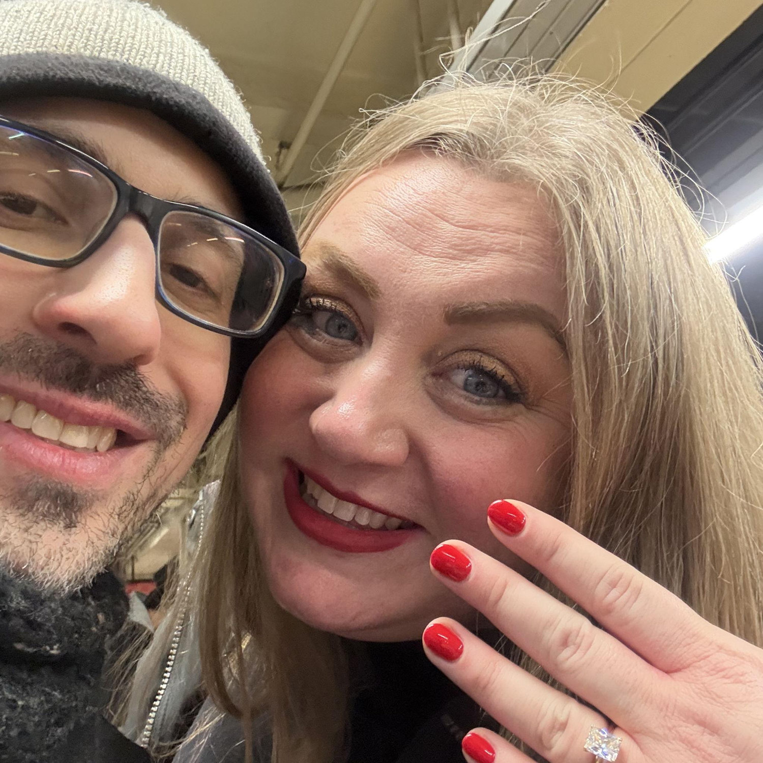 Just after we got engaged!