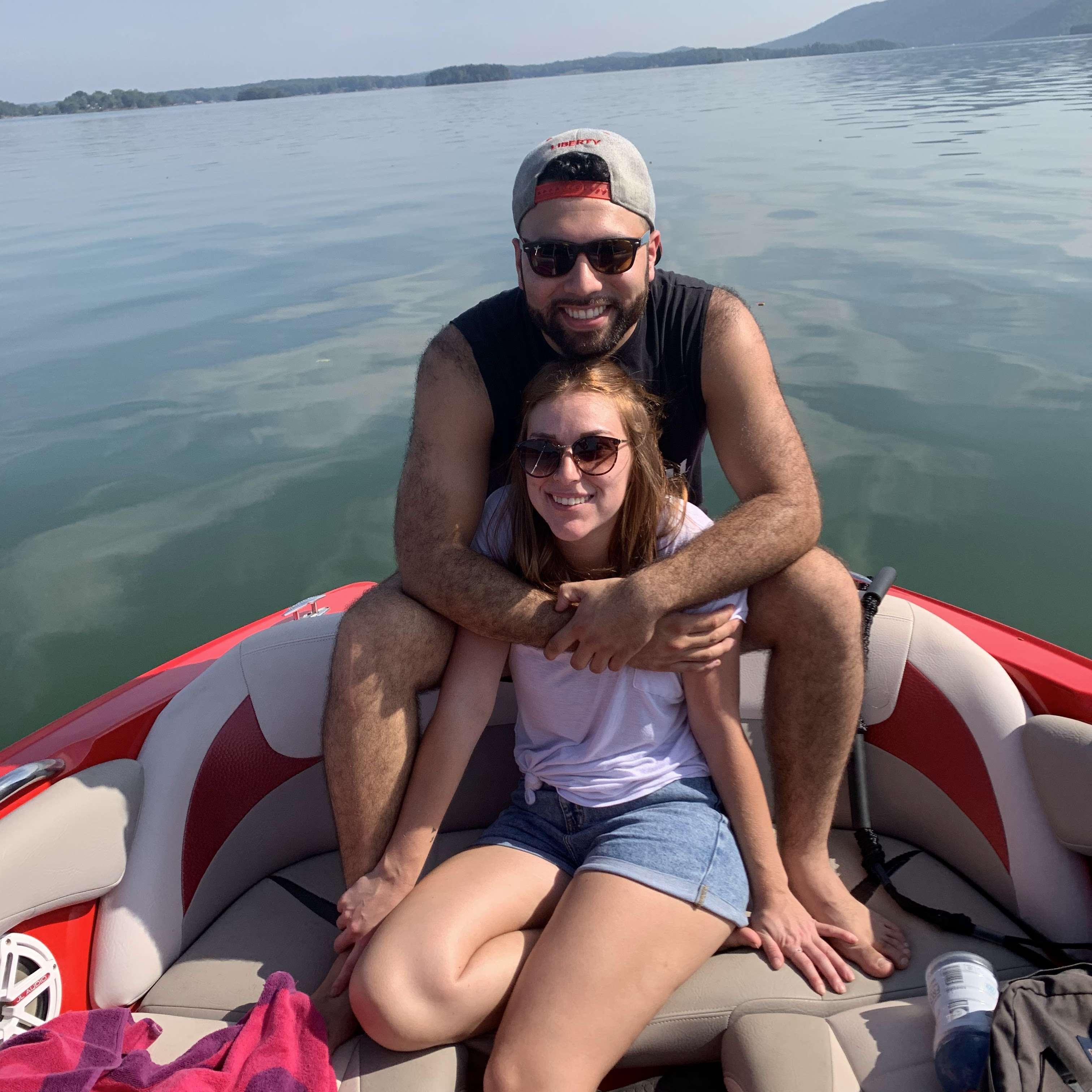 A long and tiring yet exciting day at the lake after both getting off of night shifts the previous night. Who needs sleep?