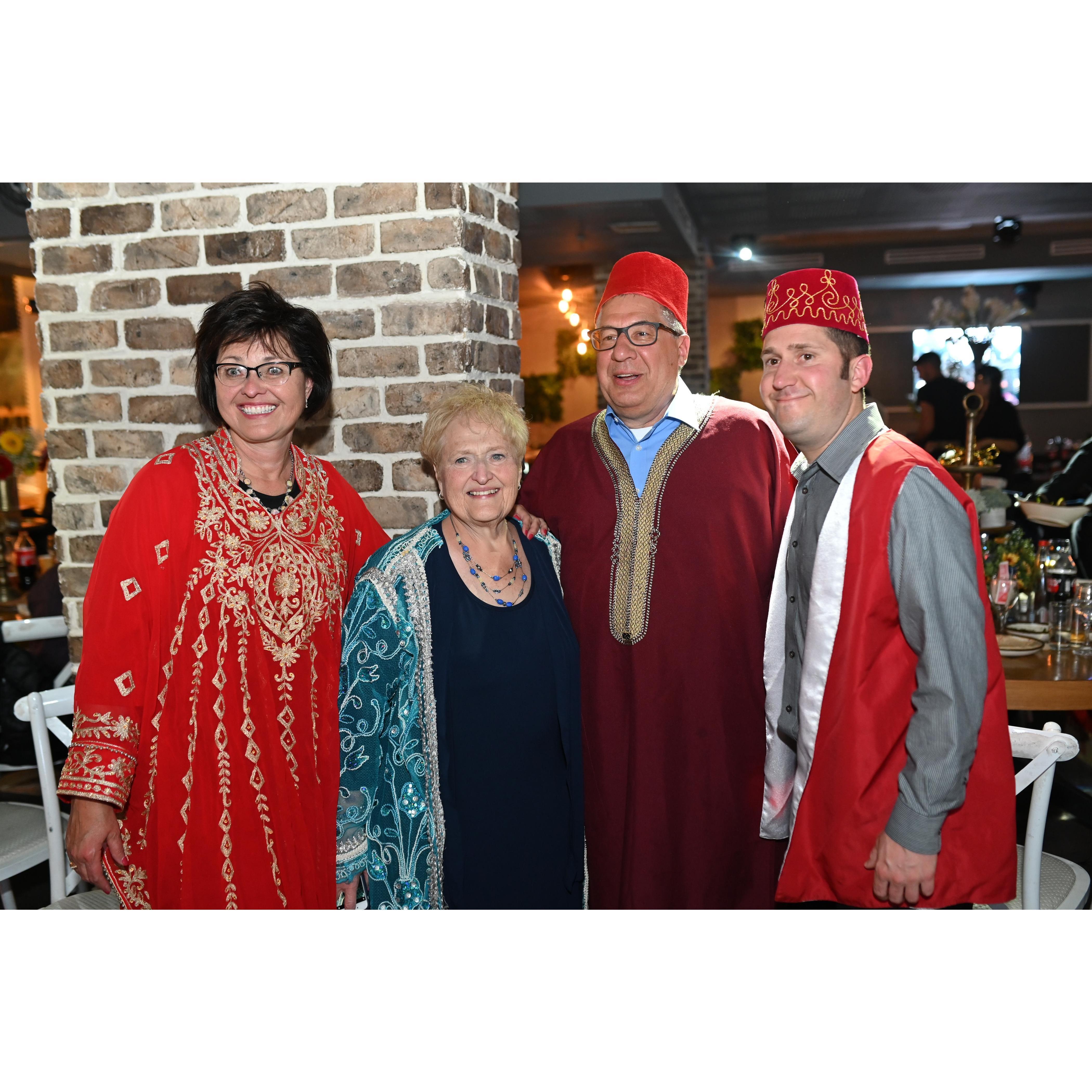 Andrew's Godmother - Donna, Mother - Carol, Father - Mike, and Brother - Dan...all the way from Omaha!!!