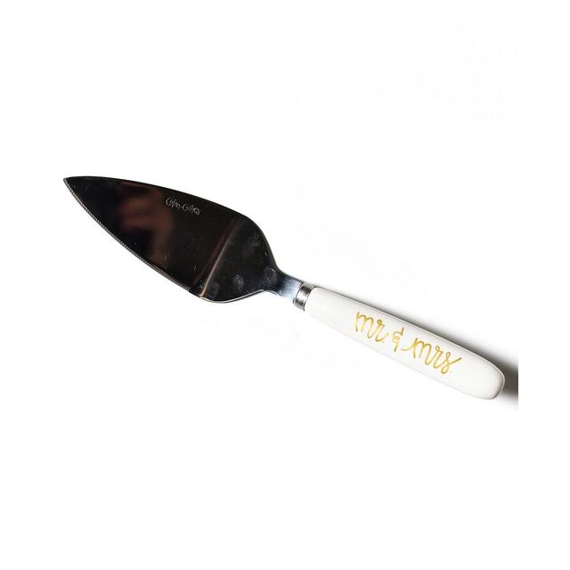 Coton Colors by Laura Johnson Mr. and Mrs. Cake Server White