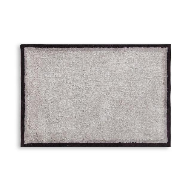 Marble Bath Rug in Silver