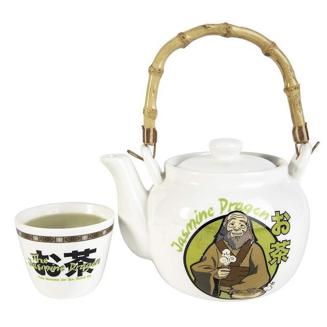 Avatar: The Last Airbender The Jasmine Dragon Tea Set - Ceramic Teapot & Tea Cup - Avatar Gift for Adults, Men, Women, Fathers Day