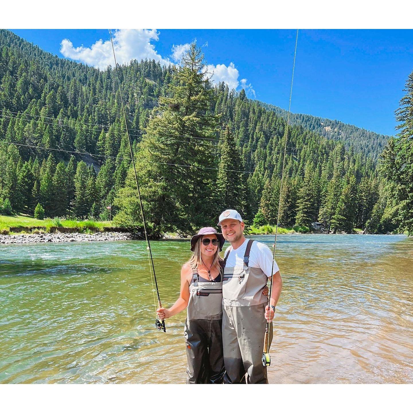 our first trip to Montana and we tried our hands at flyfishing