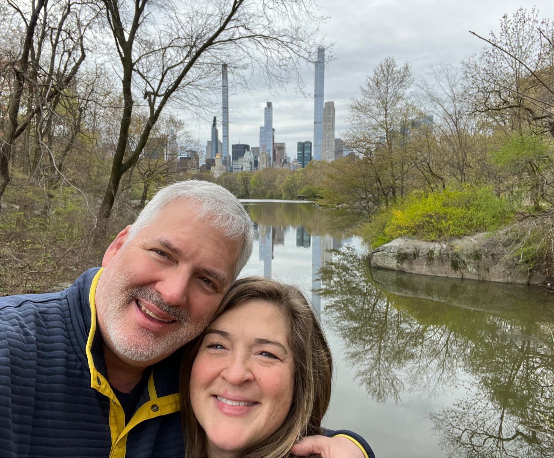 In New York City Central Park. What a beautiful day!
