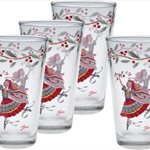 Nutcracker The Ballerina 16 oz. Cooler Glass - Set of 4