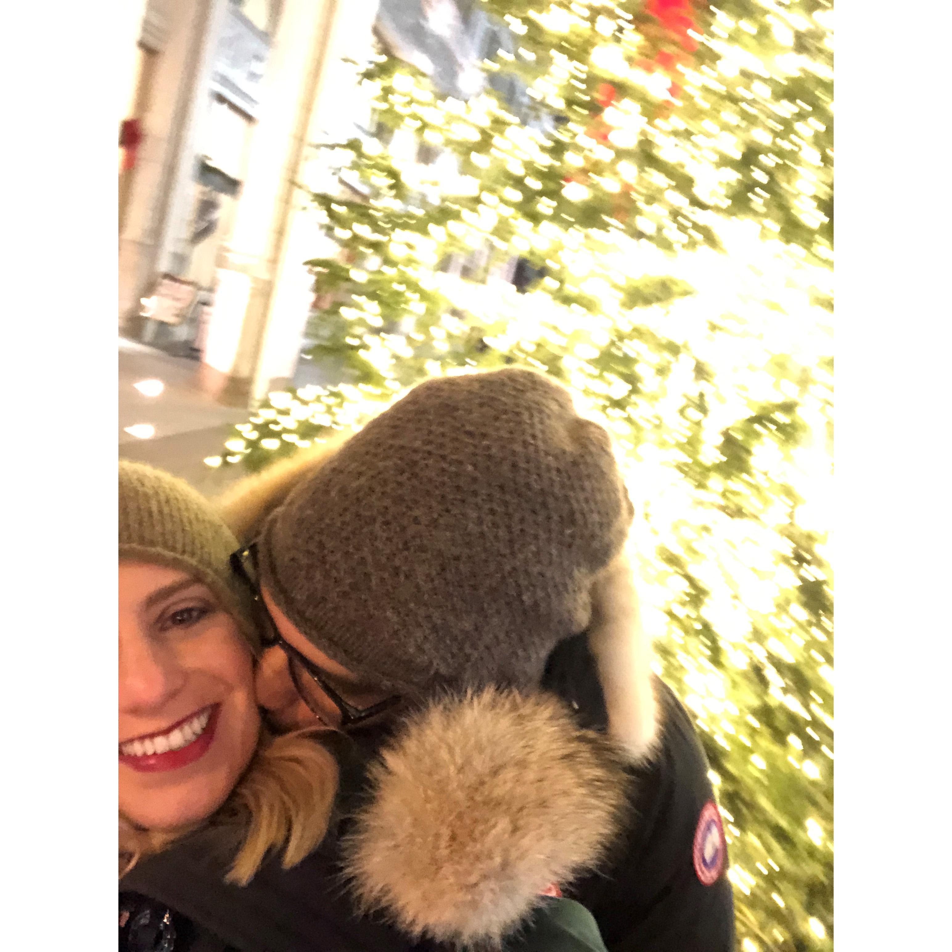 Lauren promised Franco many Christmas presents that year so it worked out.
