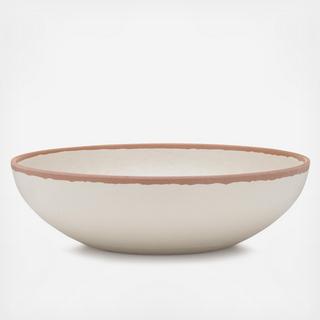 Potter Terracotta BPA Free Melamine Bamboo Round Serving Bowl