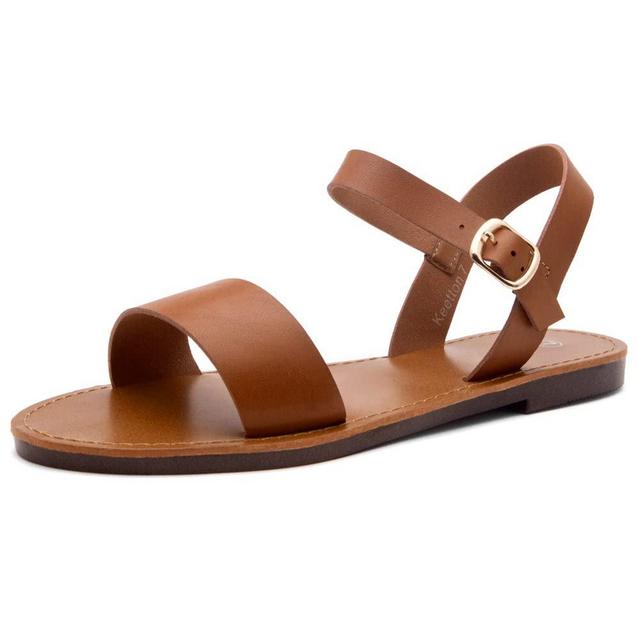 Herstyle Womens Keetton Open Toes One Band Ankle Strap Flat Sandal