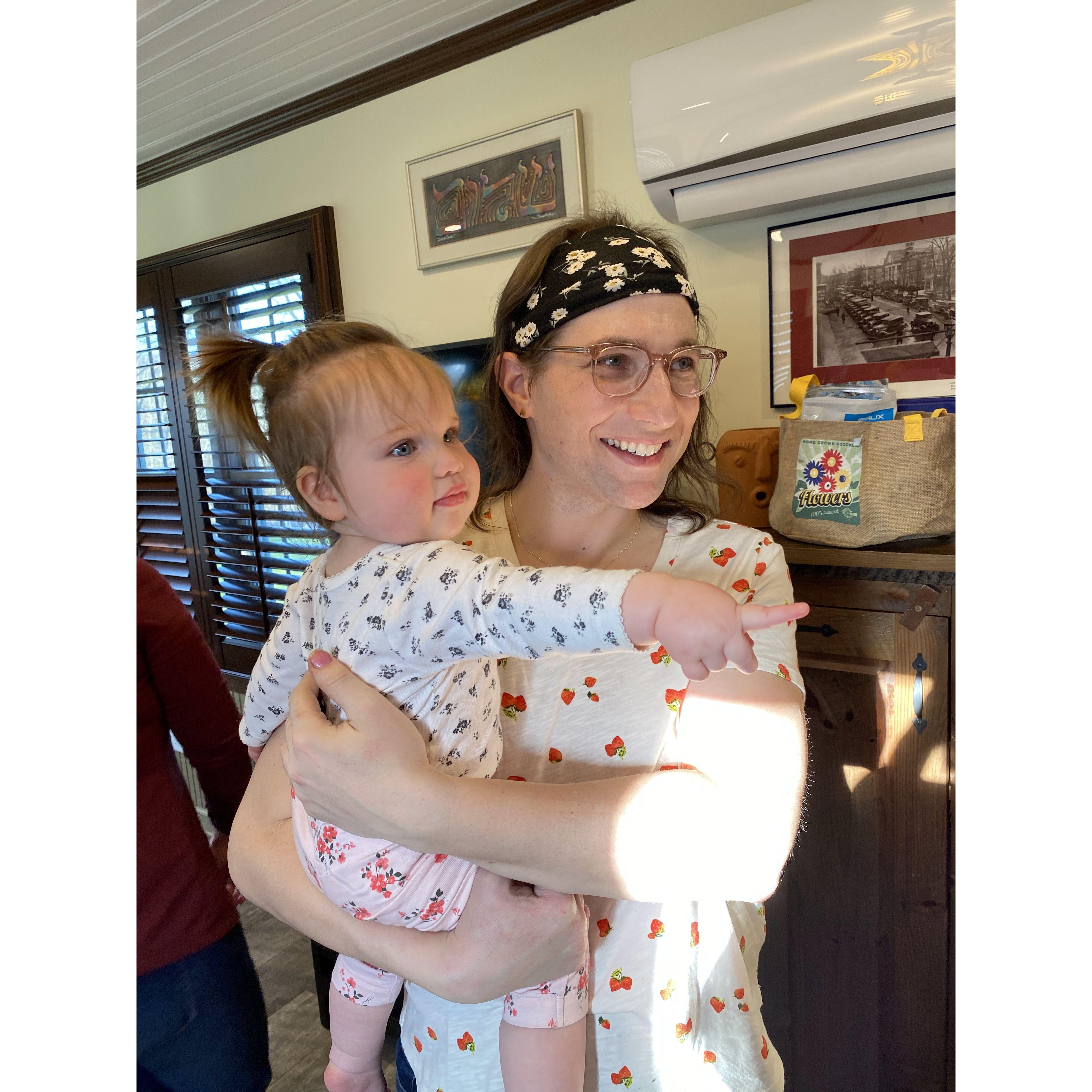 She's a natural mom! (Jaime with Dave and Lauren’s daughter, Michelle.)