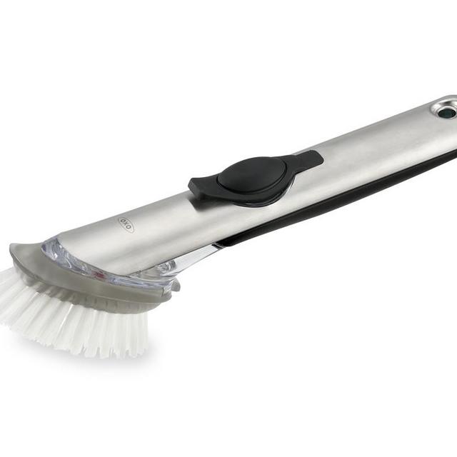 OXO Stainless-Steel Soap Dispensing Dish Brush