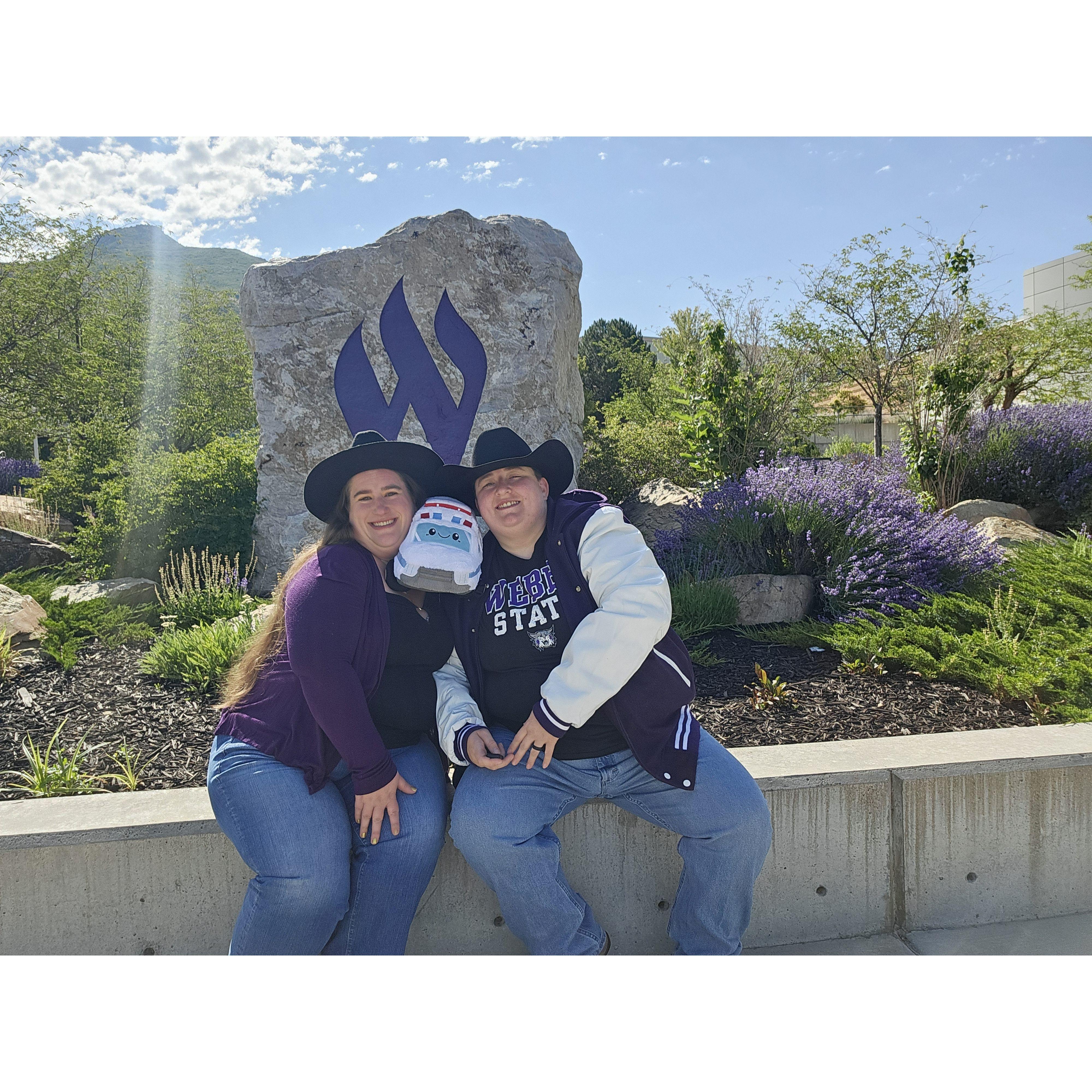 With our family mascot Wee Woo