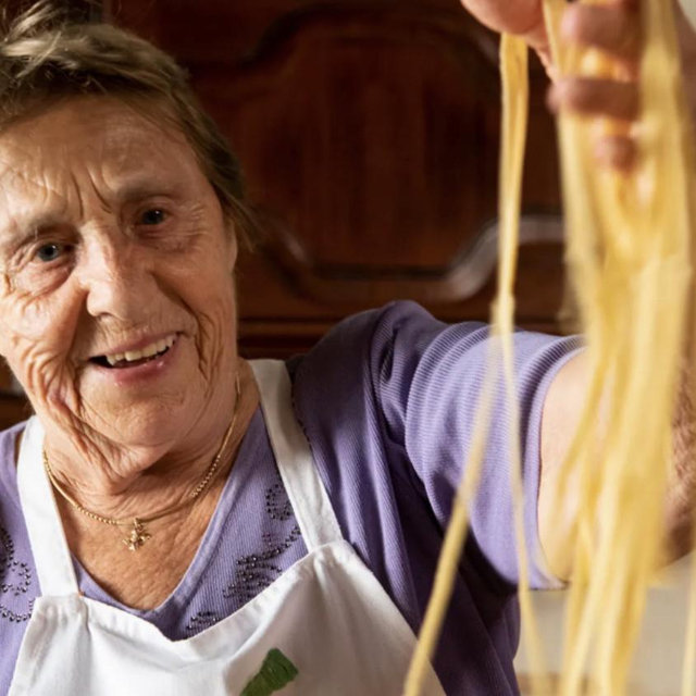 Pasta making with Nonna in Rome