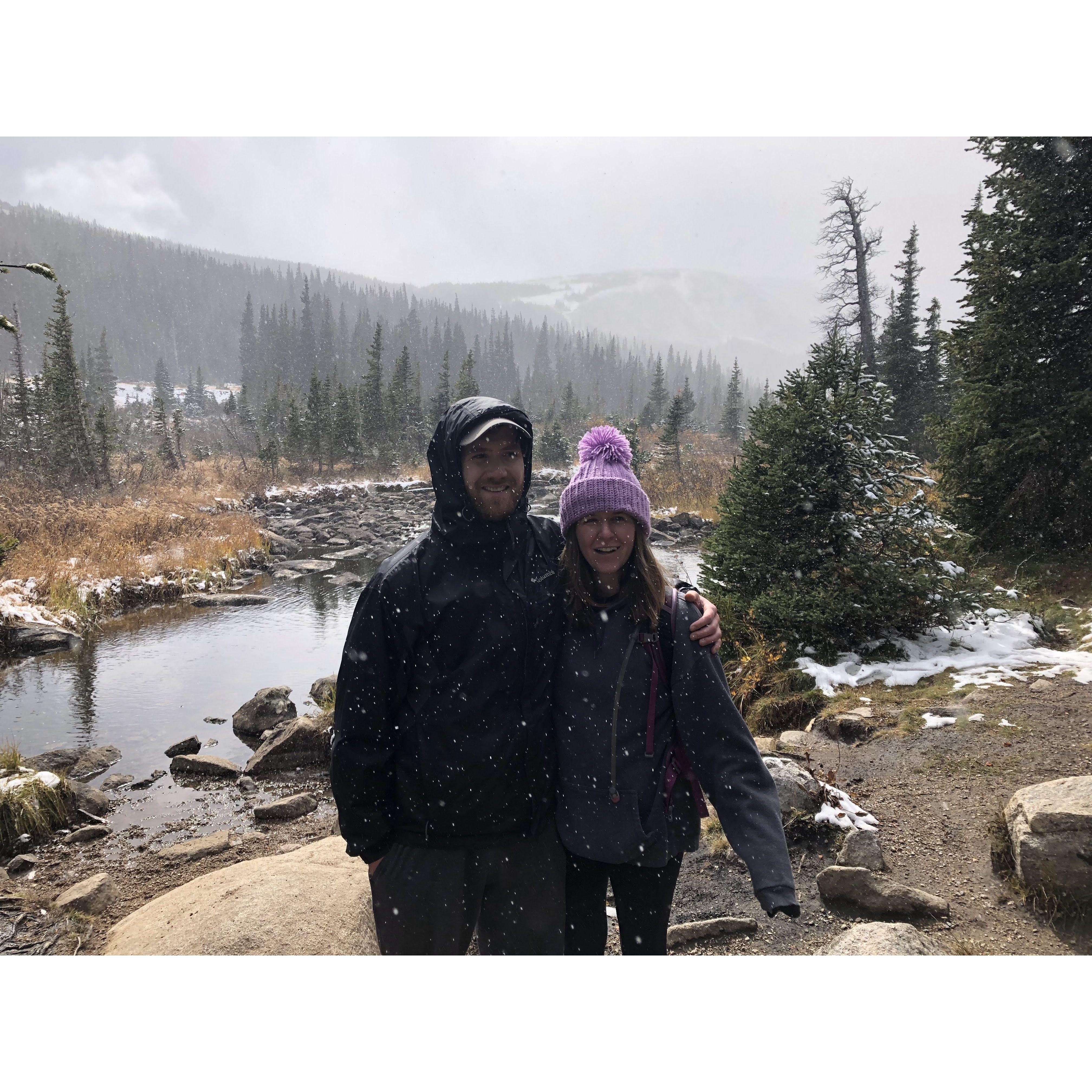 Hiking in Brainard Lake with the Kamps
