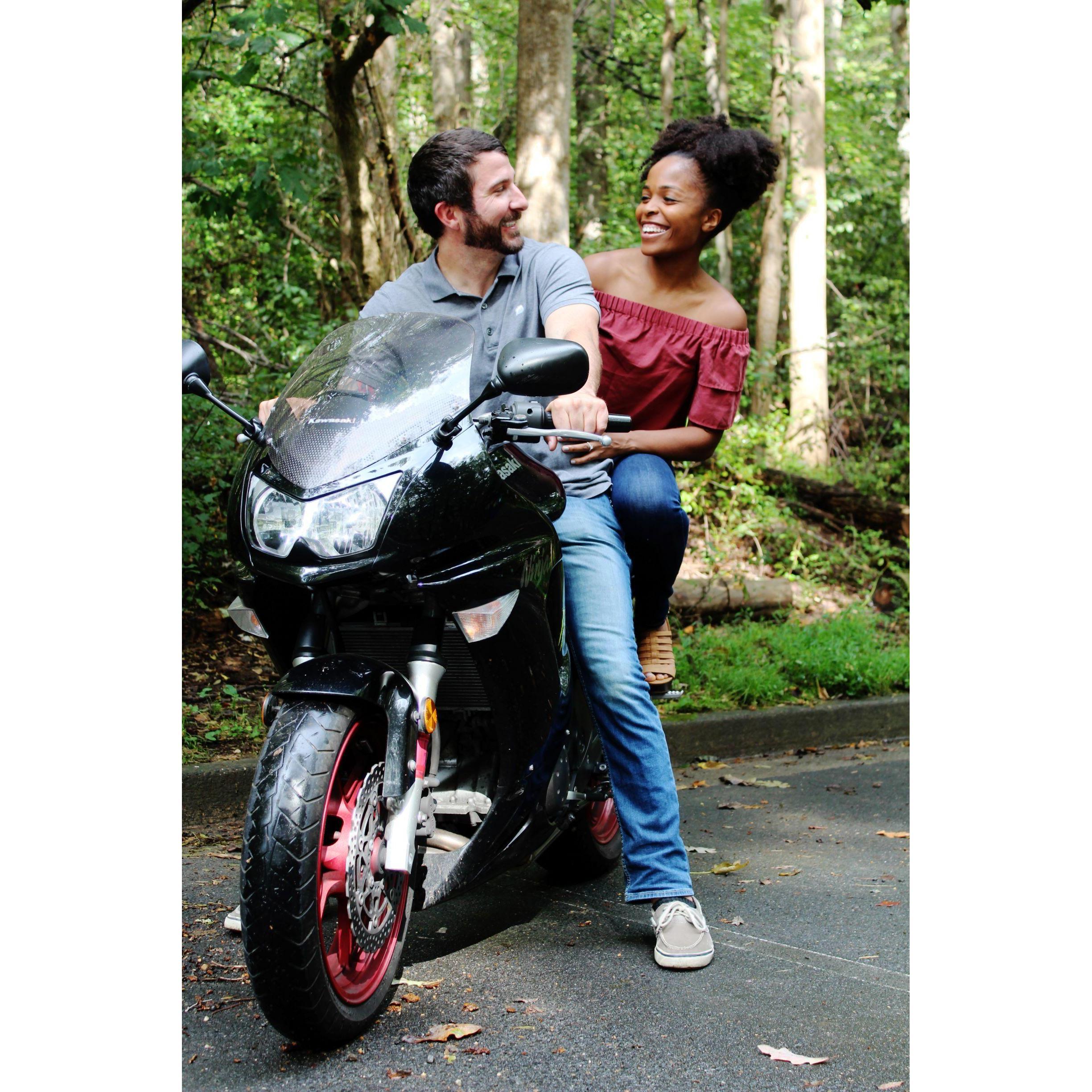 One of our engagement photos, courtesy of our good friend, Dana Sellers!