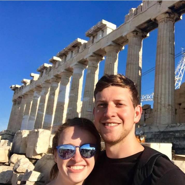 October 2018 - Atop the Acropolis during the brief sunny stint we had in Athens