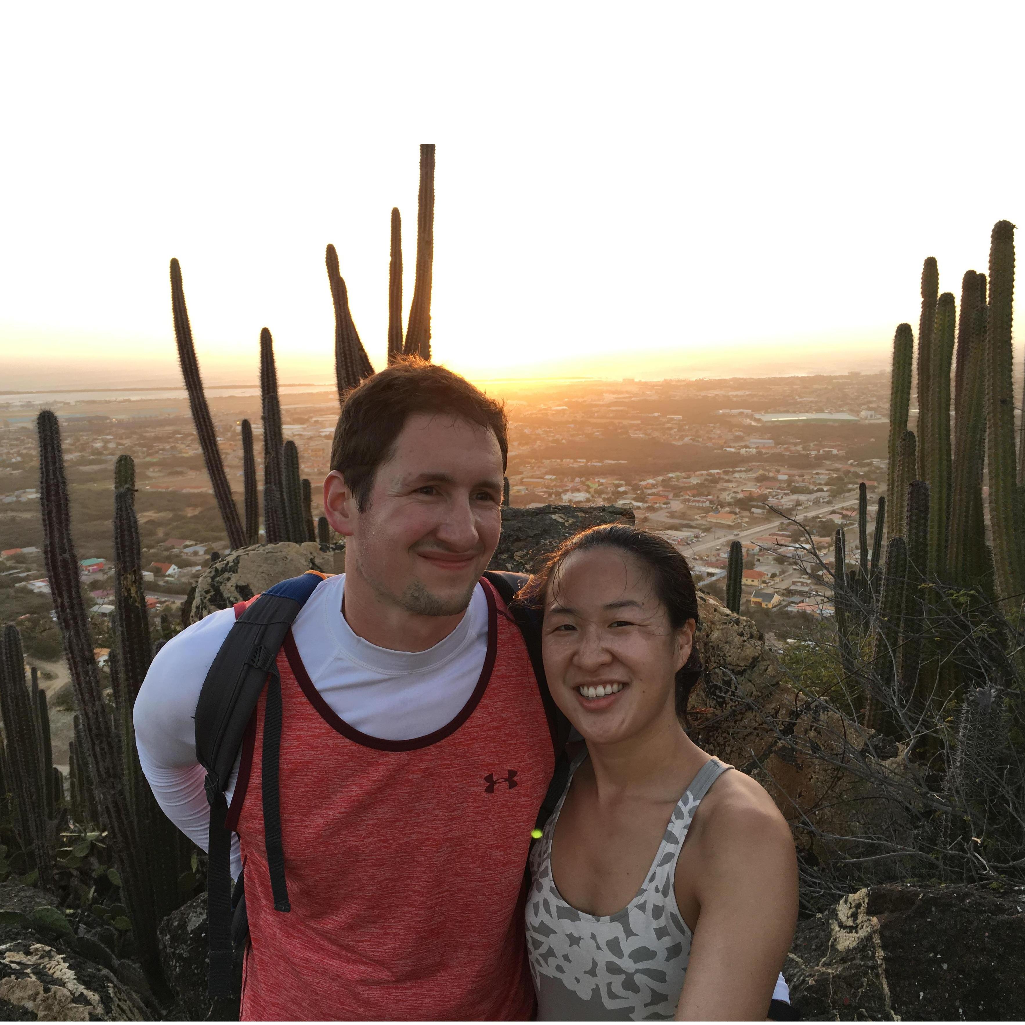 The moment Tom was about to propose and Jung said, "Let's take photos!" He's hiding the ring behind his back here. (Aruba 2015)