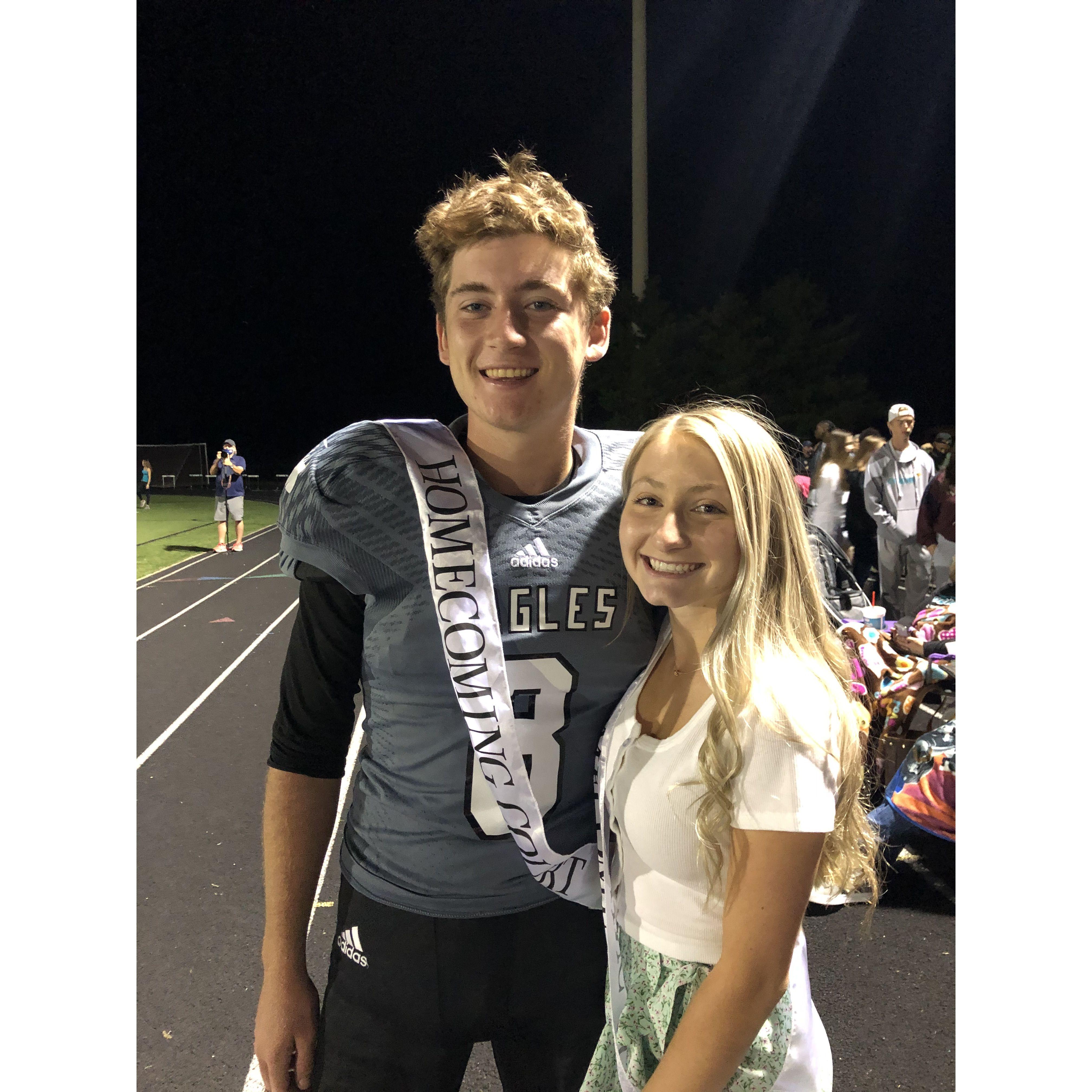 Chase and Hailey the night of the homecoming football game. They both had the honor of being on the Homecoming Court.
