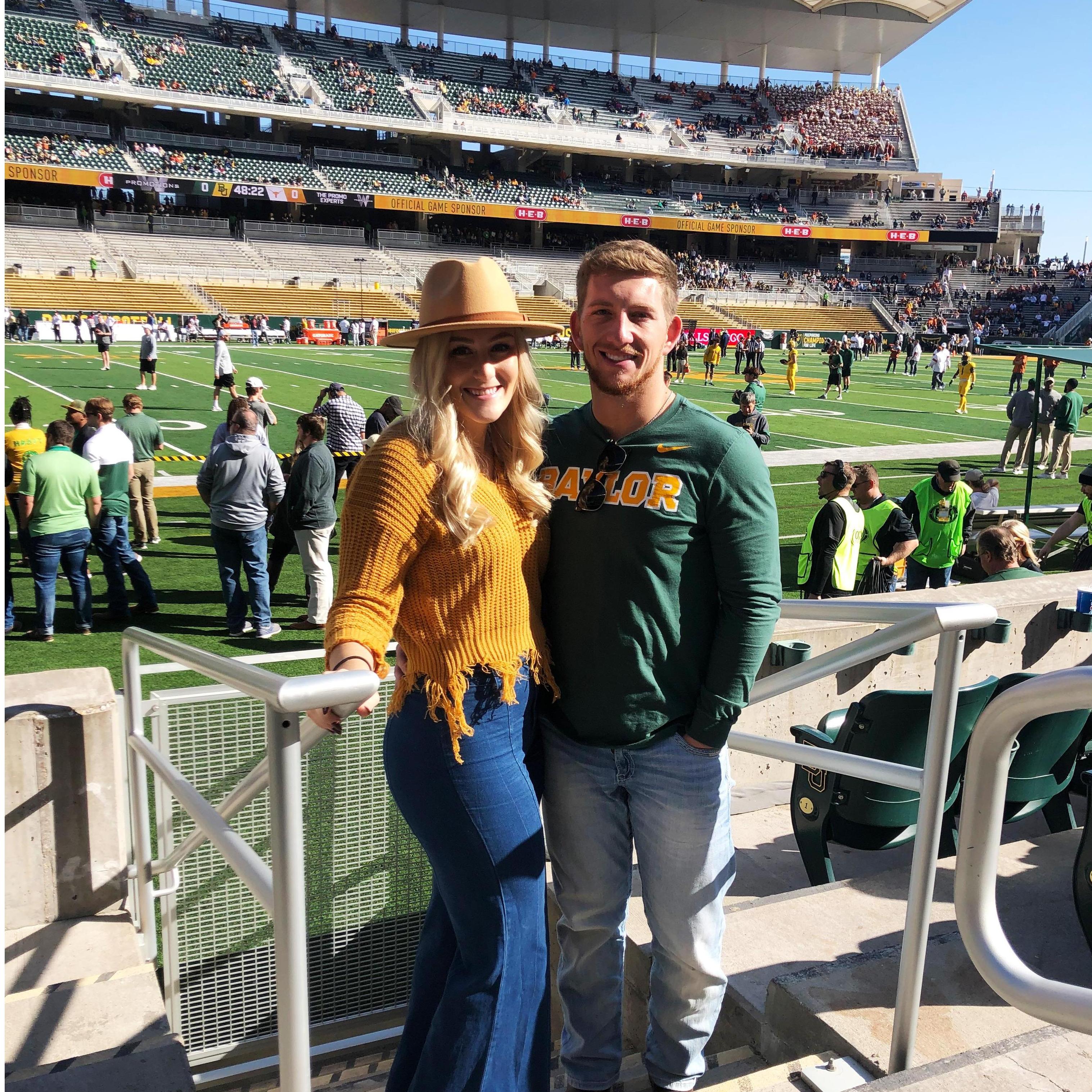Drew brought me to a Baylor football game to meet his friend Jordan! We had fun but everyone knows we are Longhorns till death!