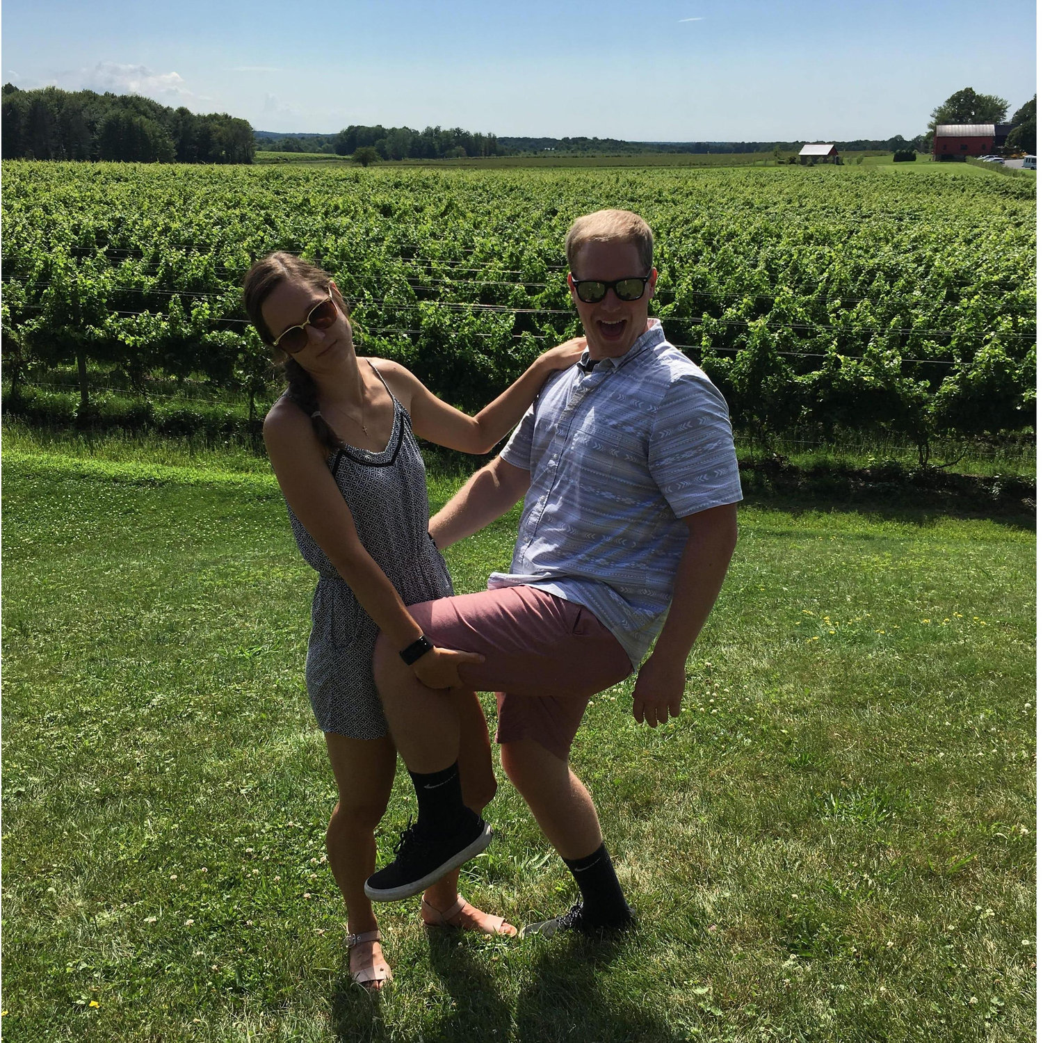 Aleksa's face says it all...
Geneva, OH wineries