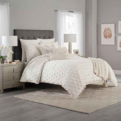 KAS Eden Full/Queen Duvet Cover in Ivory