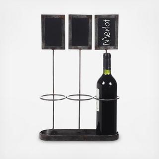 Sonoma Wine Bottle Holder with Chalkboards