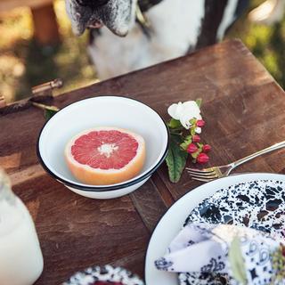 Vintage Enamelware Salad Bowl, Set of 4