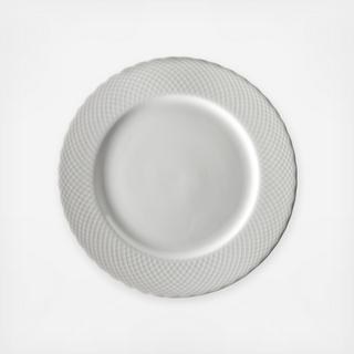White Wicker Dinner Plate, Set of 6